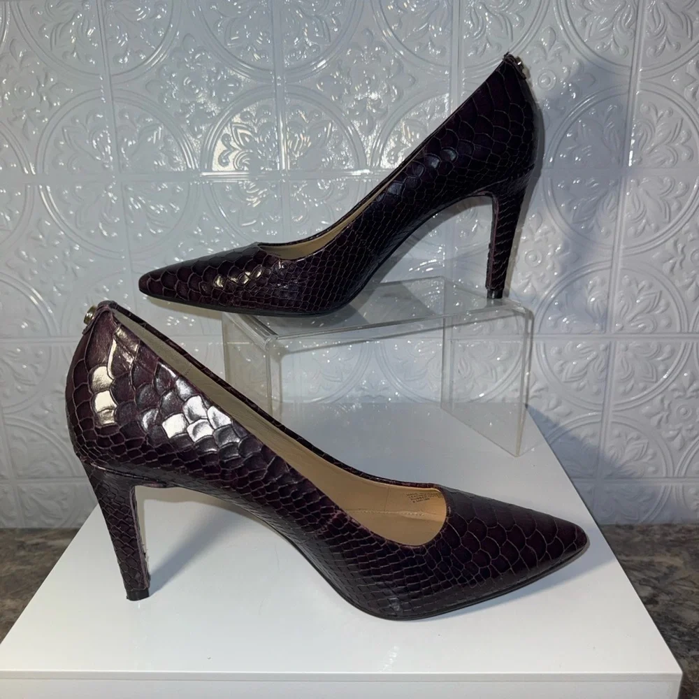 Michael Kors Brown Snakeskin Heels